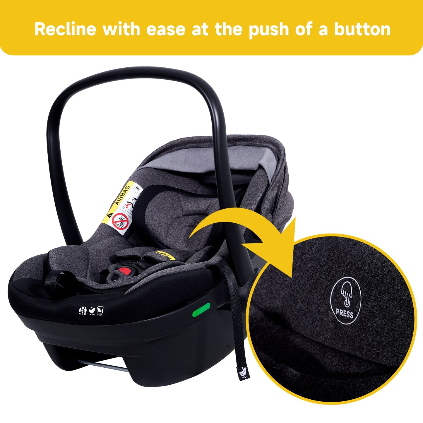 JOVIKIDS Aria R129 Infant Carrier Car Seat（40-87cm）
