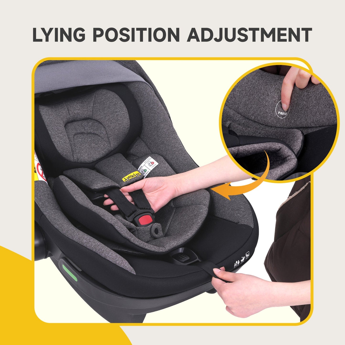 JOVIKIDS Aria R129 Infant Carrier Car Seat With Base（40-87cm）